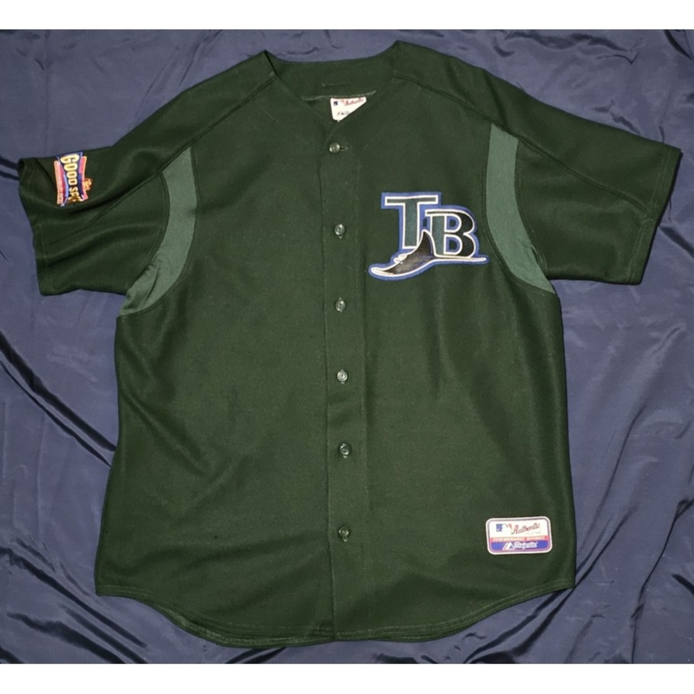 Vintage Tampa Bay Devil Rays Jersey Shirt Mens XL MLB Baseball Majestic 90s‎